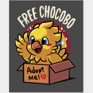 Adopt a Chocobo - Bird mother - Final fantasy Posters and Art