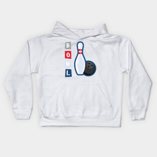 Retro Bowling Kids Hoodie