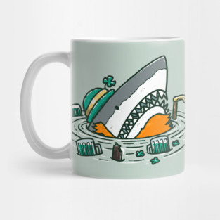 St Patrick's Day Shark Mug
