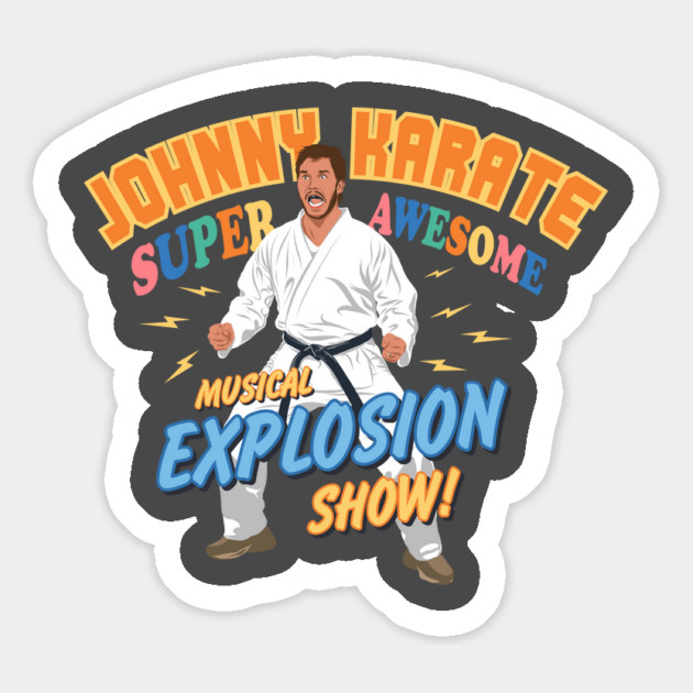 Johnny Karate Super Awesome Musical explosion show Parks and Rec Magnet by stayfrostybro