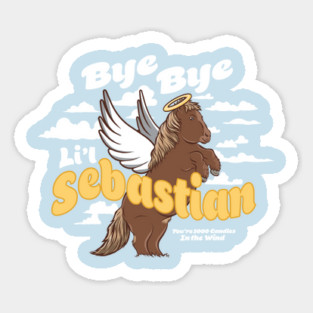 Bye Bye Li'l Sebastian Parks and Rec Sticker