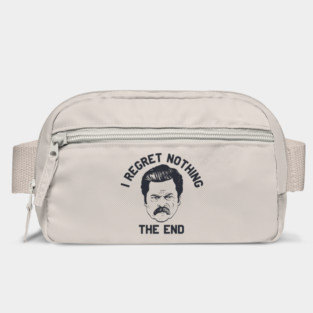 Ron Swanson Parks and Rec I regret nothing Bag