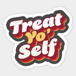 Treat Yo Self Vintage Parks and Rec Magnet