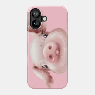 Pink Pig Face Cute Piggie Phone Case