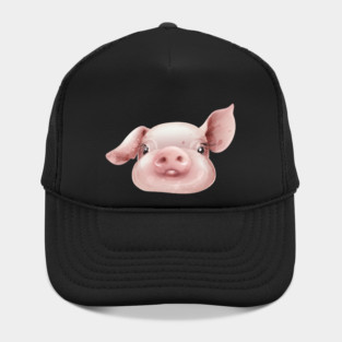 Pink Pig Face Cute Piggie Hat
