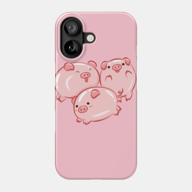 Pig Circle Cute Piglets Design Phone Case by creative