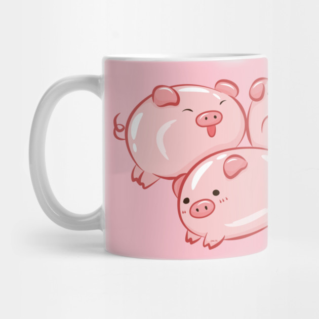 Pig Circle Cute Piglets Design by creative