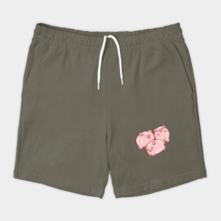 Pig Circle Cute Piglets Design Shorts