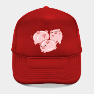 Pig Circle Cute Piglets Design Hat