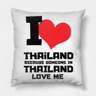I Love Thailand Pillow