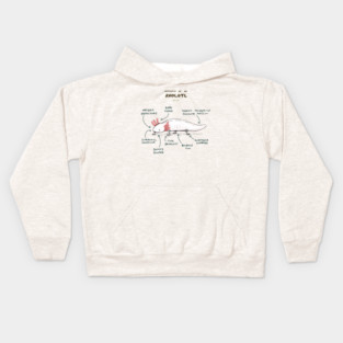 Anatomy of an Axolotl Kids Hoodie