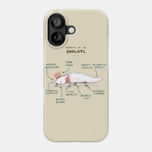 Anatomy of an Axolotl Phone Case
