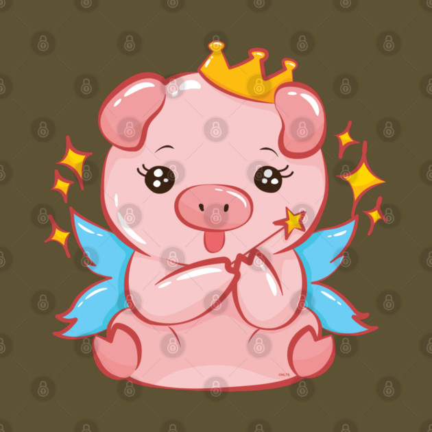 Cute Piggy Fairy Pig Design by creative