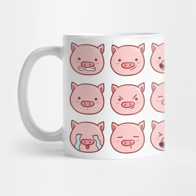 Cute Piggy Emoticons Collection by creative