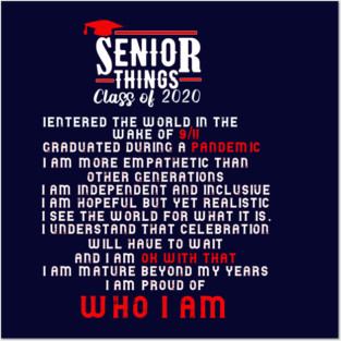 senior thing 2020 class of 2020 graduation gift Posters and Art