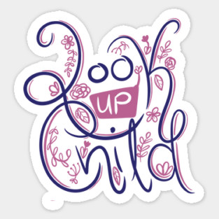 Look Up Child Sticker