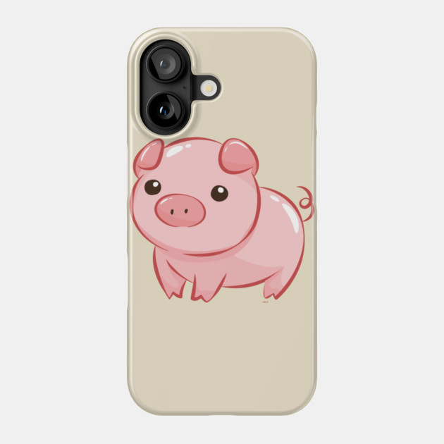 Cute Pink Piggy Design Phone Case by creative