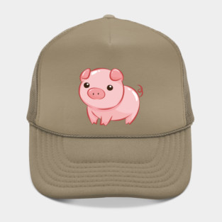 Cute Pink Piggy Design Hat