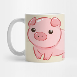 Cute Pink Piggy Design Mug