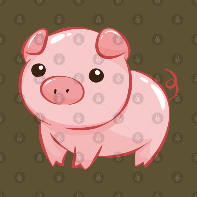 Cute Pink Piggy Design by creative