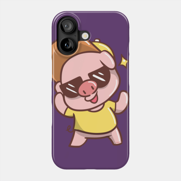 Cute Summer time Piggy with Sunglasses Phone Case by creative