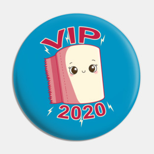 Toilet Paper Roll VIP 2020 Funny Kawaii Pin
