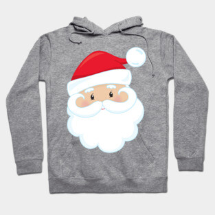 Santa Claus, Smiling Santa, Santa Hat, Christmas Hoodie