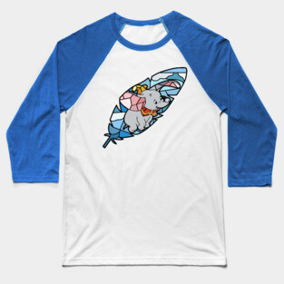 Flying Elephant Baseball T-Shirt