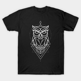Linework owl design T-Shirt