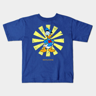 Donald Duck Retro Japanese Kids T-Shirt
