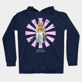 Miss Piggy Retro Japanese Muppets Hoodie
