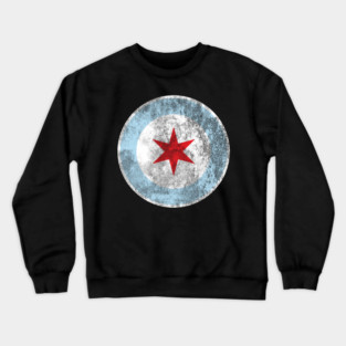 City of Chicago Flag Star Crewneck Sweatshirt