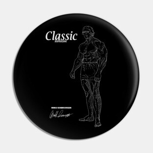 Classic Bodybuilding Arnold Schwarzenegger T-Shirt Pin