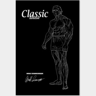 Classic Bodybuilding Arnold Schwarzenegger T-Shirt Posters and Art