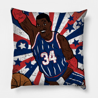 Olajuwon Basketball The Dream Houston 34 Legend Pillow