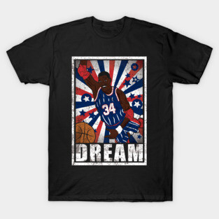 Olajuwon Basketball The Dream Houston 34 Legend T-Shirt