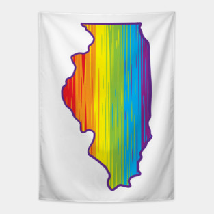 Illinois Pride Tapestry