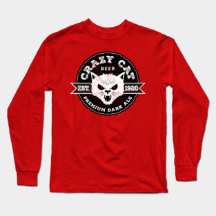 Crazy Cat Beer Long Sleeve T-Shirt