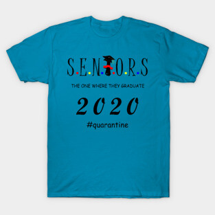 Seniors the one where they graduate 2020 T-Shirt