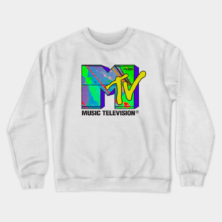 MTV Logo with Butterfly Crewneck Sweatshirt