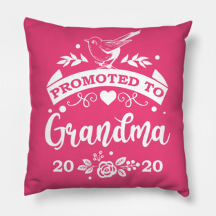 Promoted to Grandma Gift for Mother’s Day Pillow