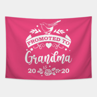 Promoted to Grandma Gift for Mother’s Day Tapestry