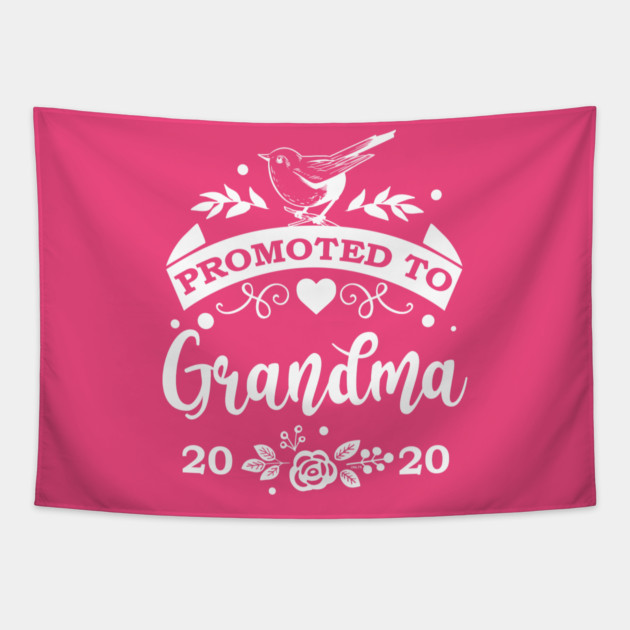 Promoted to Grandma Gift for Mother’s Day Tapestry by creative