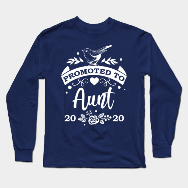 Promoted to Aunt 2020 Long Sleeve T-Shirt by creative