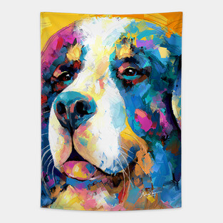 Bernese Mountain Dog Tapestry
