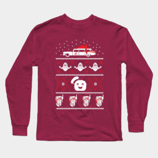 Ghostbusters Ugly Christmas Sweater Long Sleeve T-Shirt