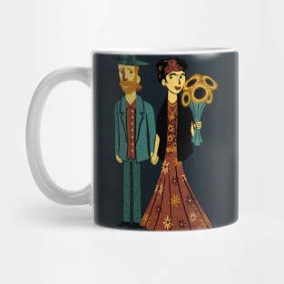 Love is Art Frida Kahlo and Van Gogh Mug
