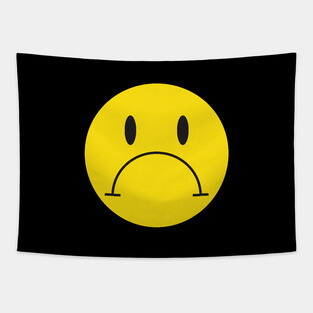 Sad Face Tapestry