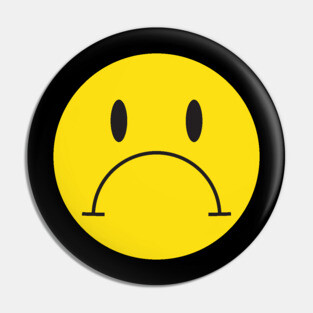 Sad Face Pin
