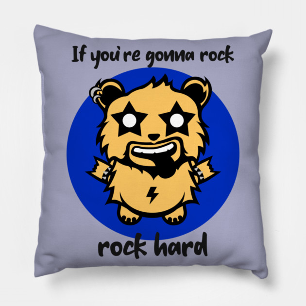 Rock Beary Hard Pillow by MCALTees
